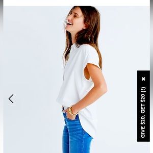 Madewell Central Shirt in Pure White